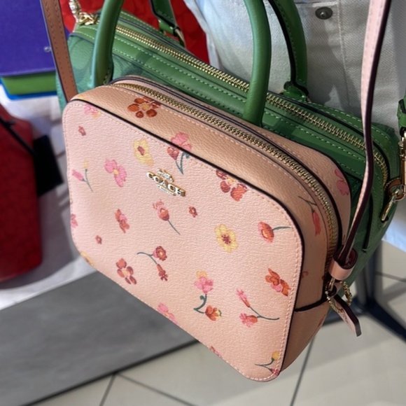 Coach c8699 Mini Camera Bag With Mystical Floral Print c8699 Faded Blush Multi - Picture 2 of 16